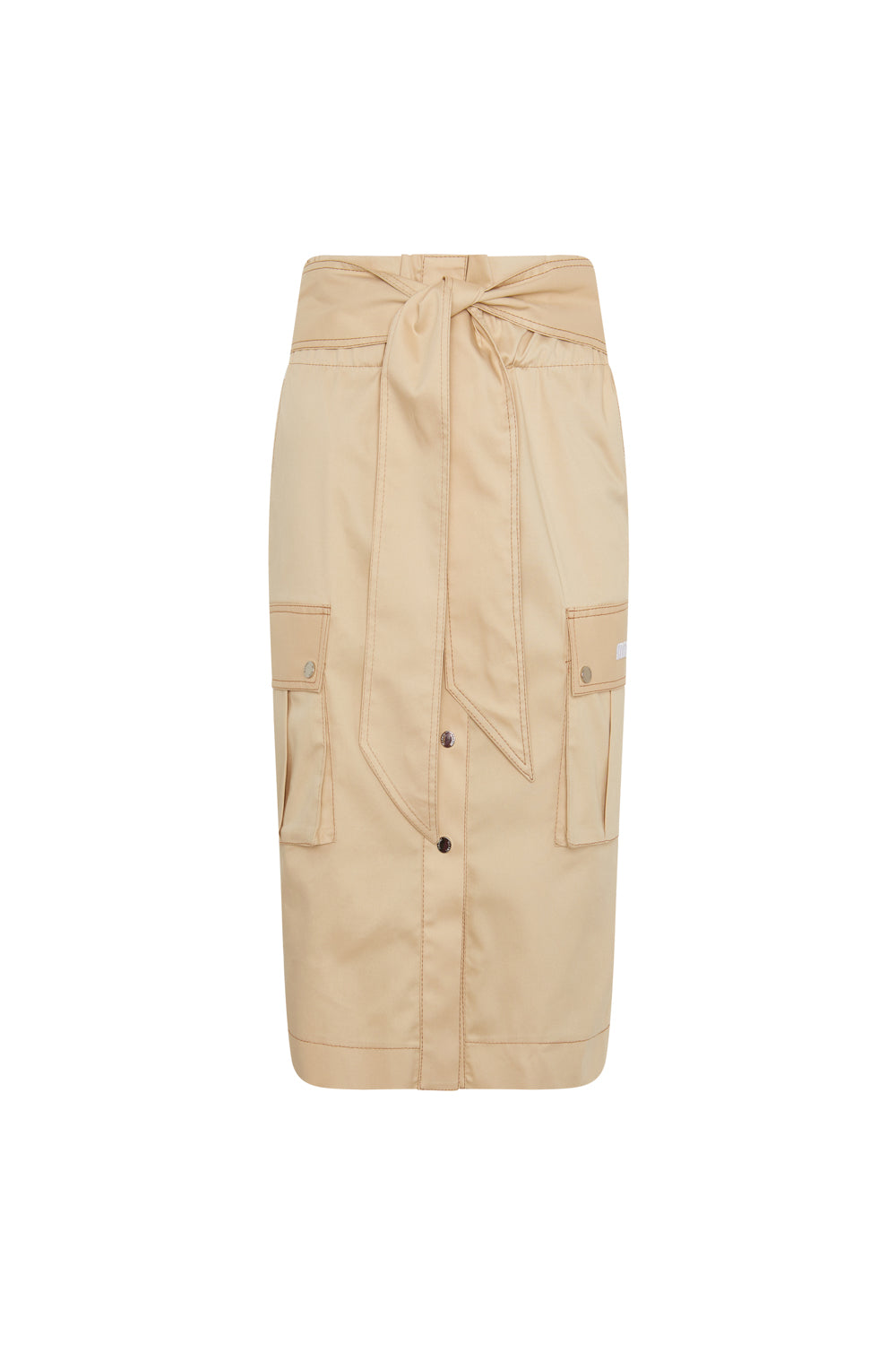 FALDA MIDI CARGO VAQUERO