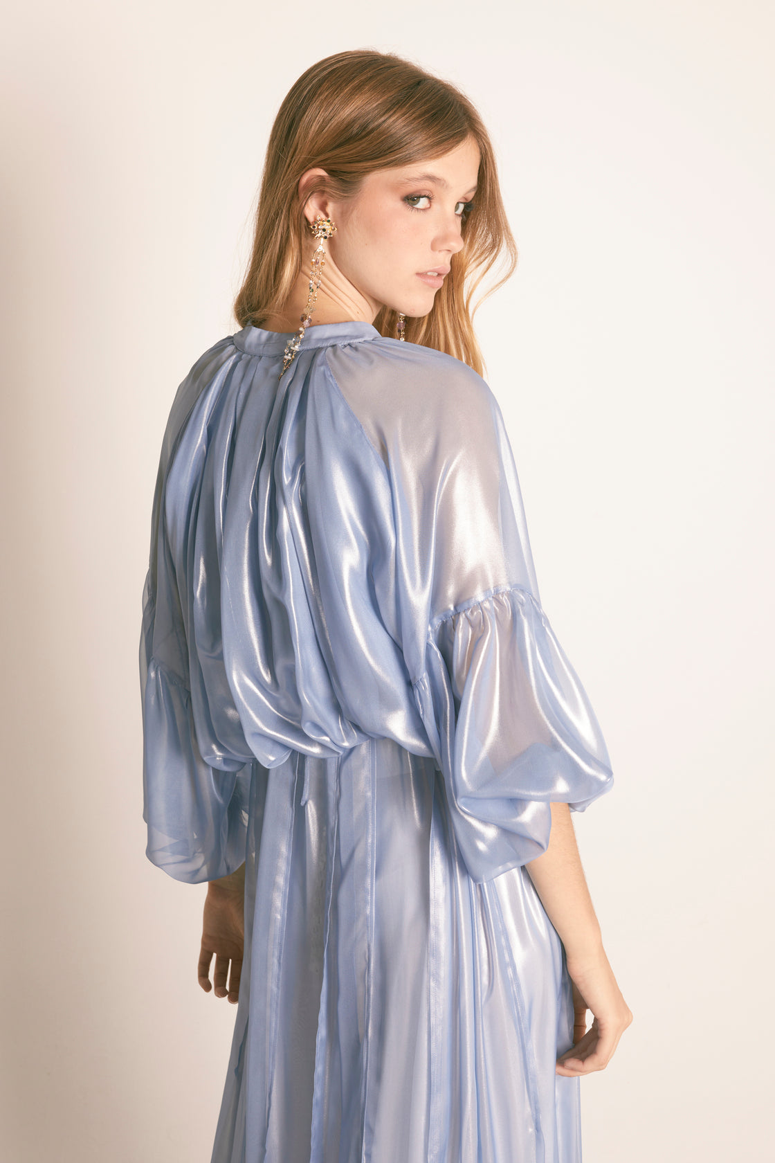 CAMISA ABULLONADA SIRIAN GLOW SKY