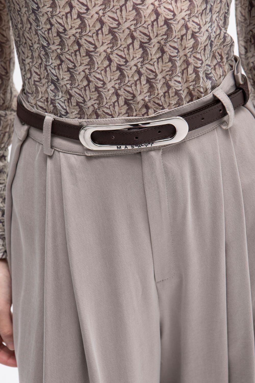 PANTALON PALAZZO CUPRO GRIS