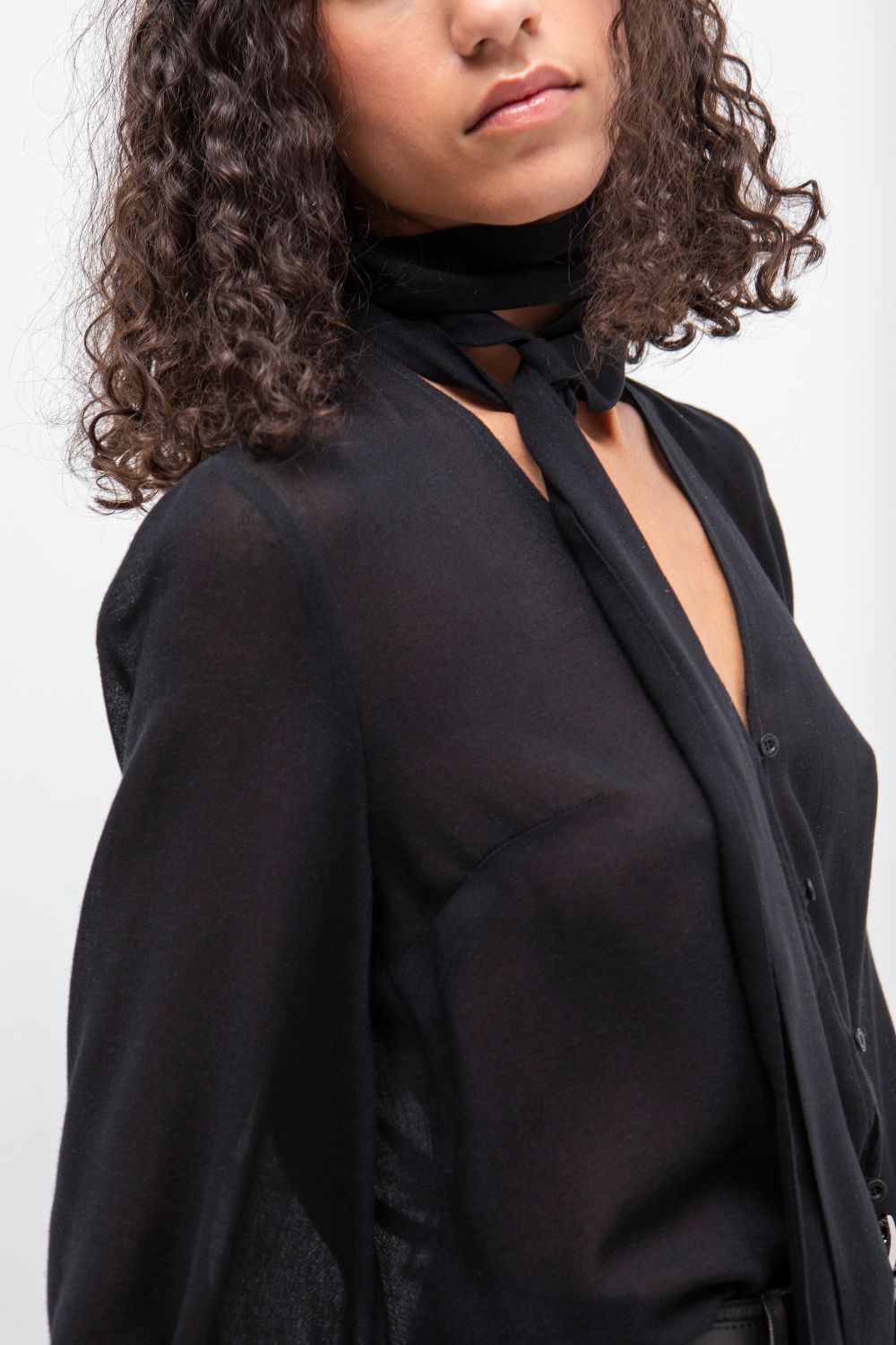 CAMISA PAÑUELO GARZA NEGRO