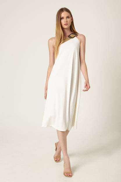 Vestido Asimétrico Salsa Blanco