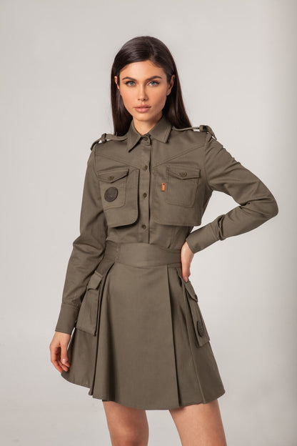 Falda Sarga Khaki