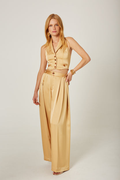 Pantalon Tablas Marilyn Oro