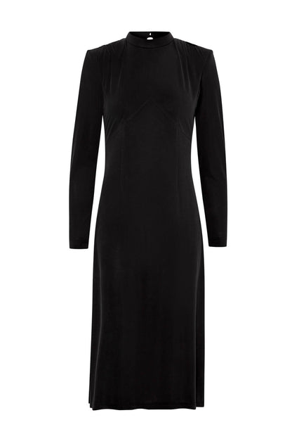 Vestido Punto Rib Gris
