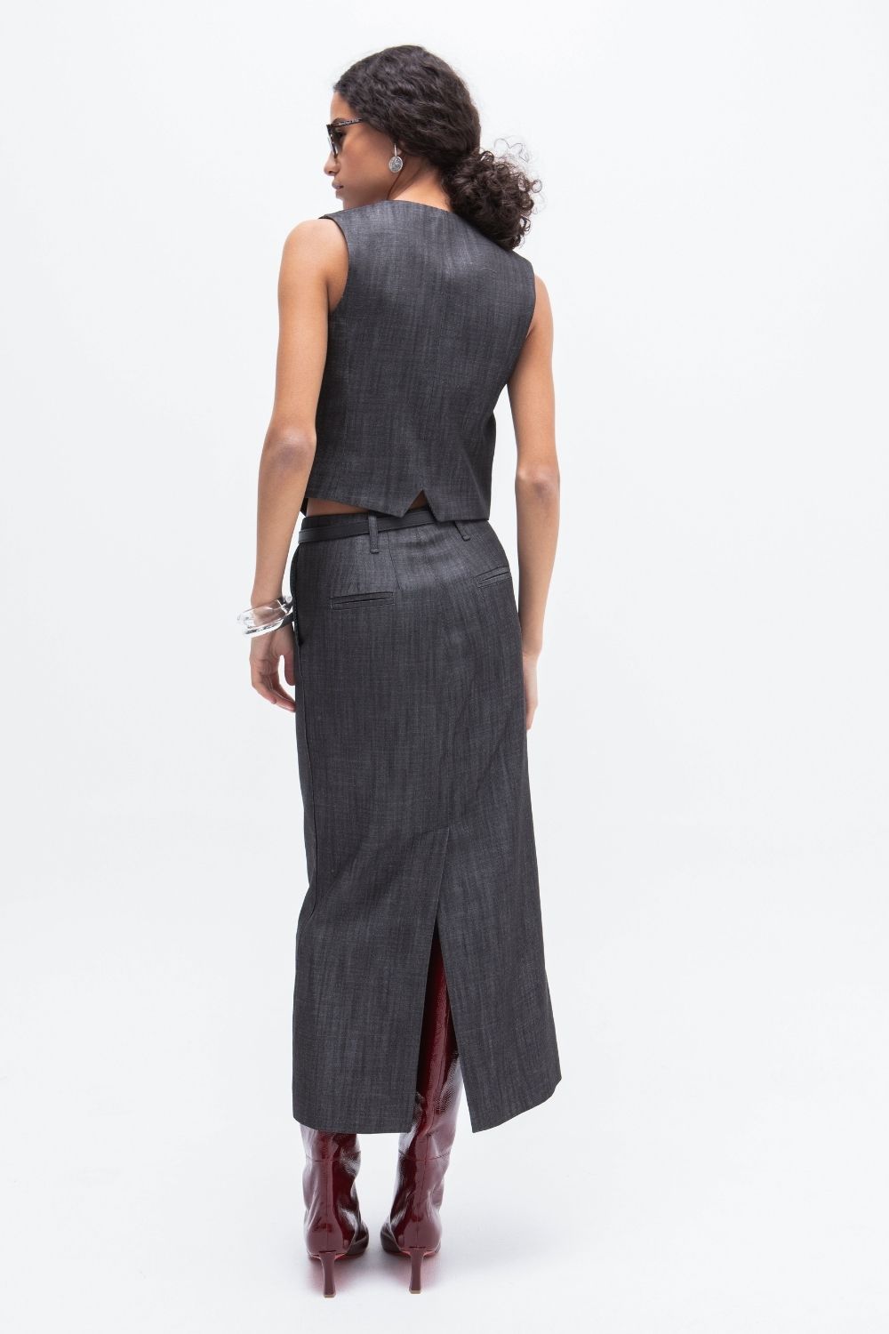 FALDA TUBO KRAKEN DENIM NEGRO