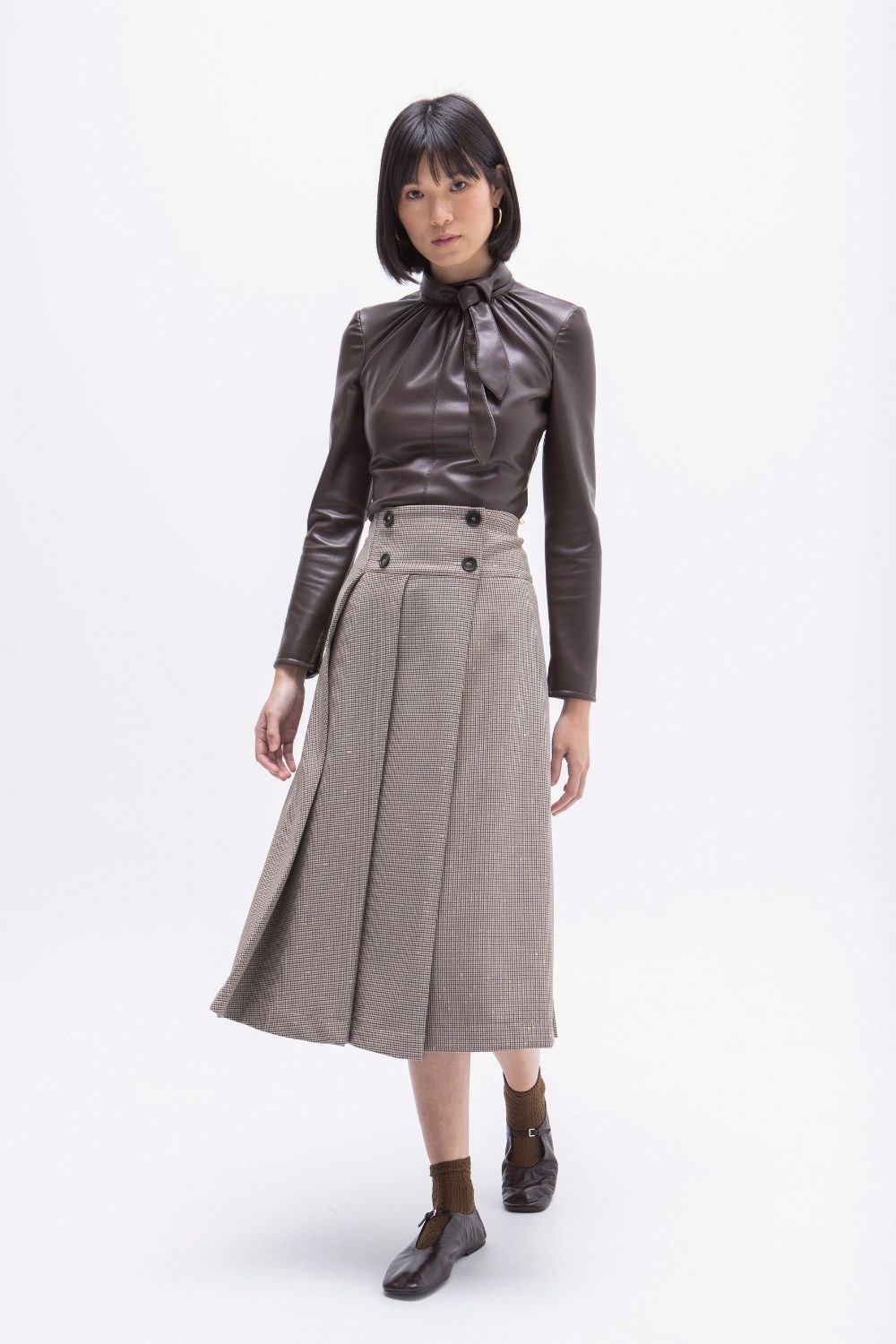 FALDA MIDI TABLAS SQUARE