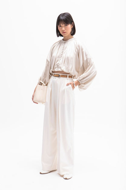 PANTALON ANCHO VANZ BEIGE