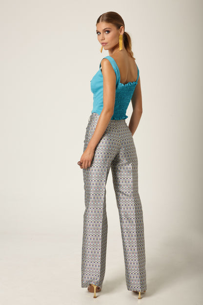 Pantalón Jacquard Verde