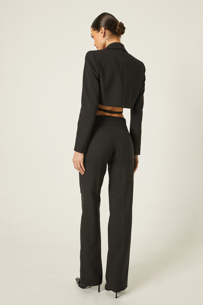 Pantalón Cintura Abierta Spello Negro