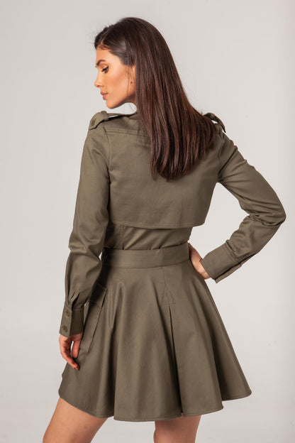 Falda Sarga Khaki