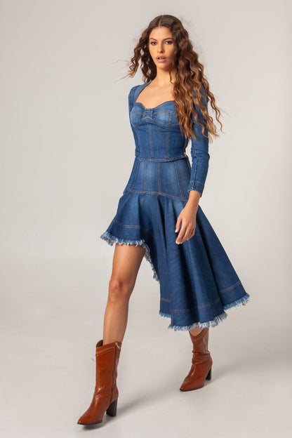 Top Jeans Azul