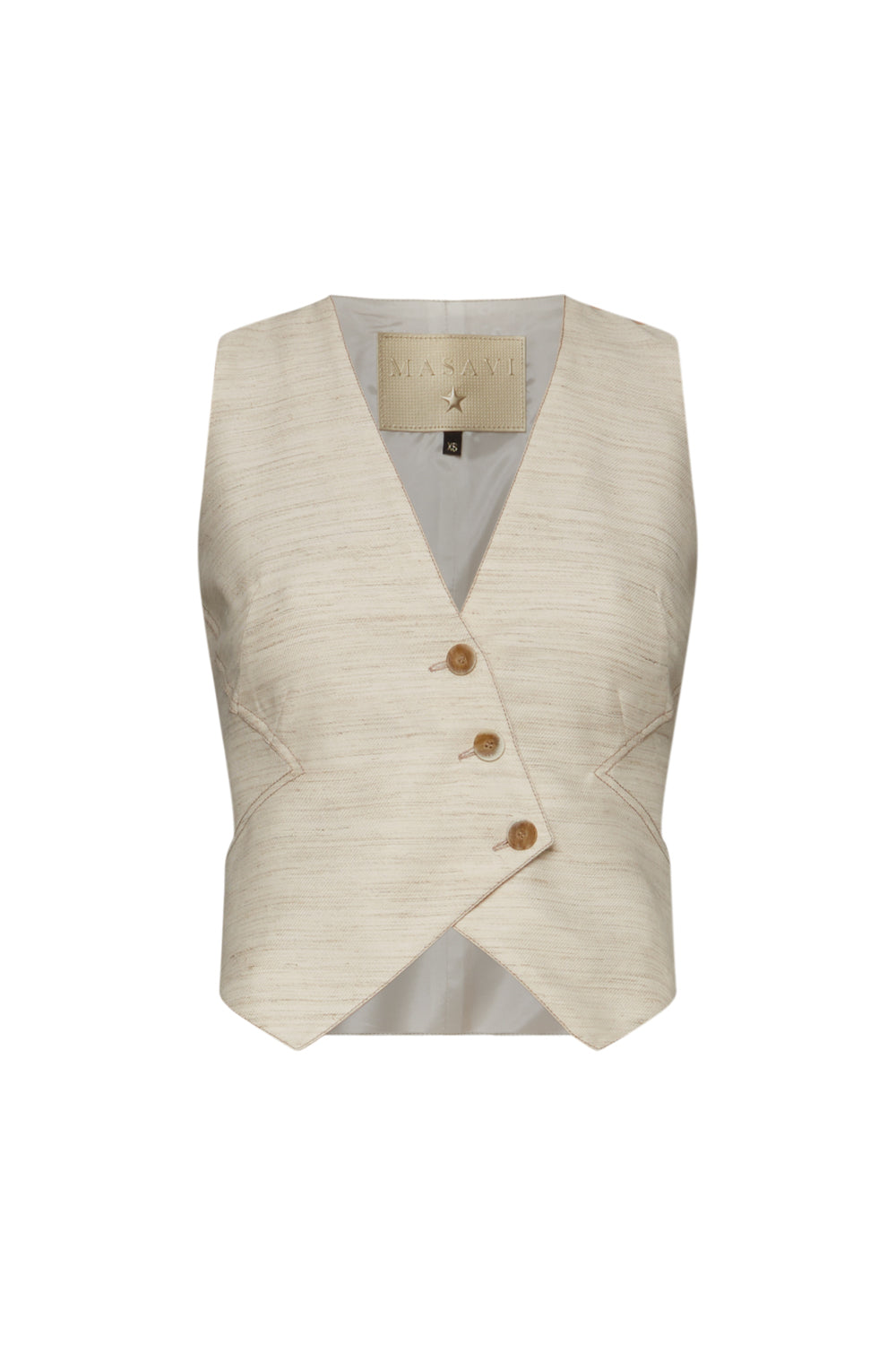 Chaleco Lino Beige