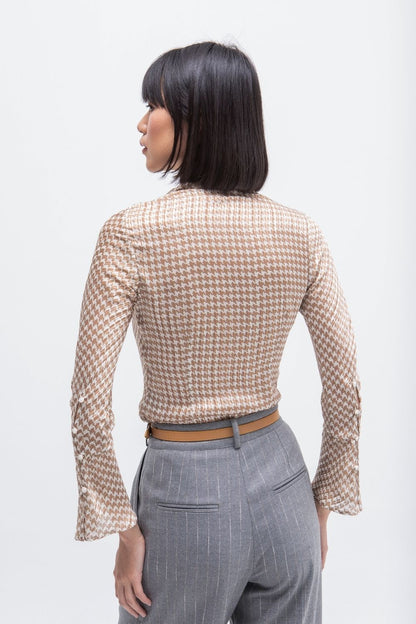 CAMISA  PRESILLAS SEGO PATA DE GALLO