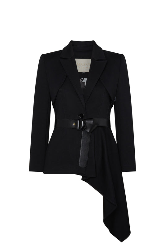 Blazer Asimetrica Noote Negro