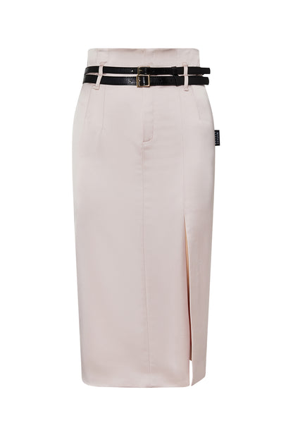 Falda Midi Catwalk Nude