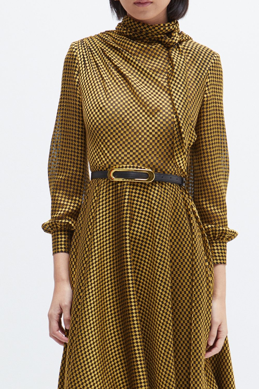 VESTIDO ROMBOS ORO VALENCIA