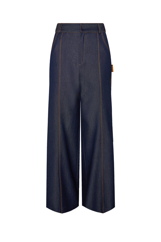 PANTALON PALAZZO VAQUERO