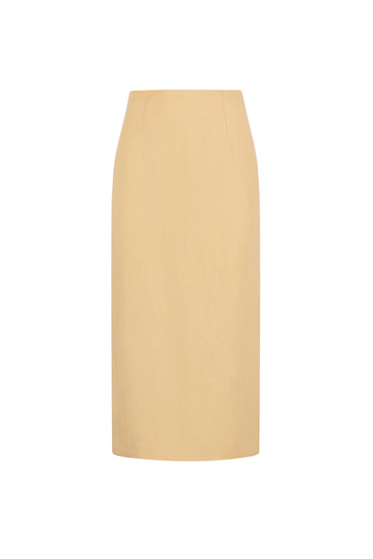 FALDA MIDI TUBO VALIERO MELOCOTON