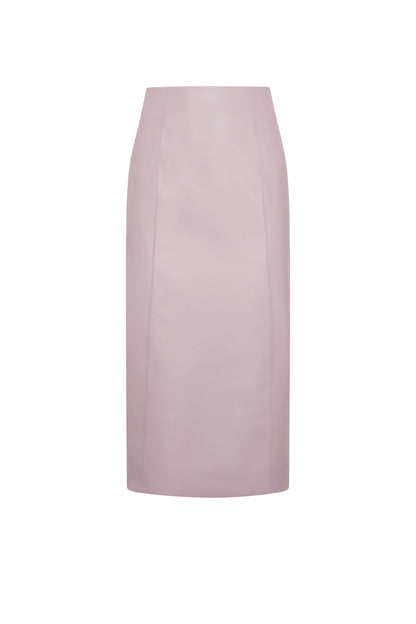 FALDA MIDI TUBO ECOPIEL KUBRA PINK