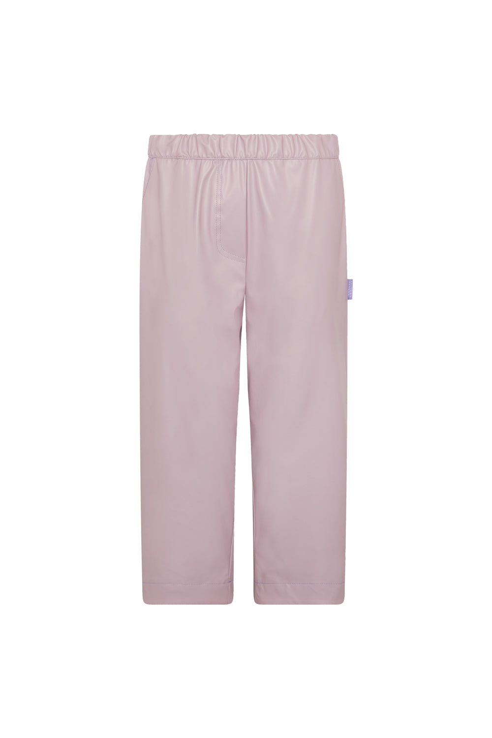 PANTALON FRUNCE CINTURA ECOPIEL KUBRA PINK