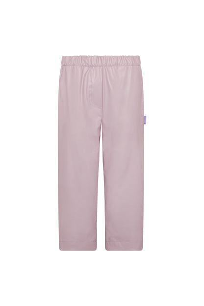 PANTALON FRUNCE CINTURA ECOPIEL KUBRA PINK