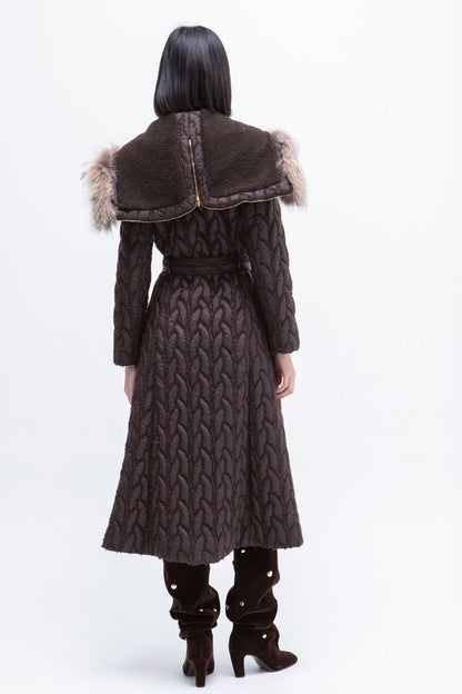 ABRIGO LARGO ACOLCHADO BROWN