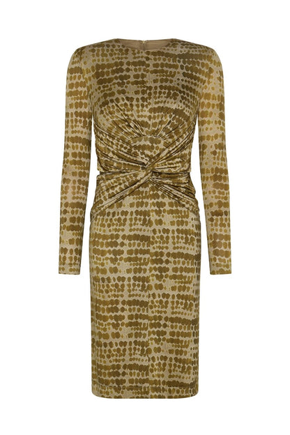 VESTIDO MIDI TUBO CUPRO MARIETTA