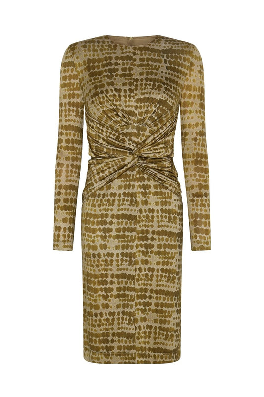 VESTIDO MIDI TUBO CUPRO MARIETTA