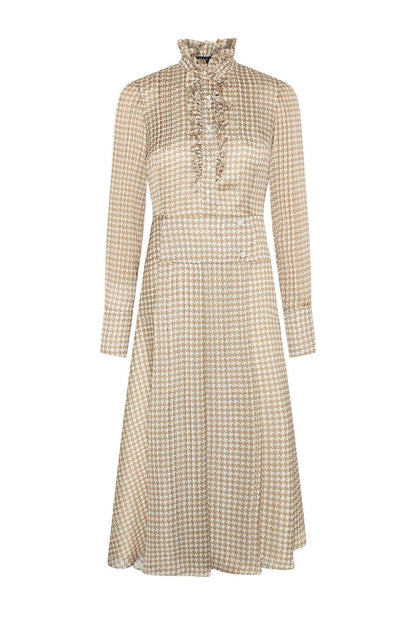 VESTIDO MIDI SEGO PATA DE GALLO