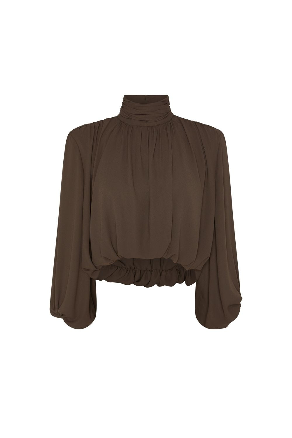 BLUSA ABULLONADA NOIR BROWN