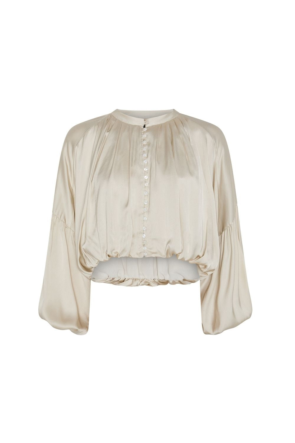 BLUSA MANGAS VOLUMEN ELSA BEIGE