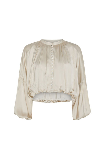 BLUSA MANGAS VOLUMEN ELSA BEIGE
