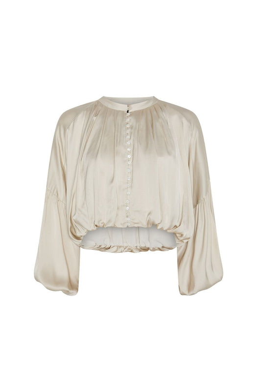 BLUSA MANGAS VOLUMEN ELSA BEIGE