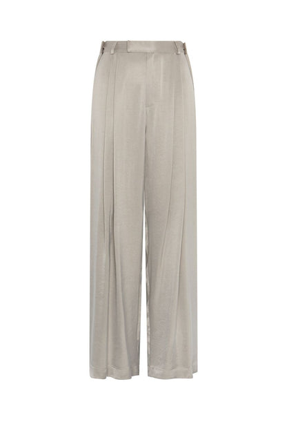 PANTALON PALAZZO CUPRO GRIS