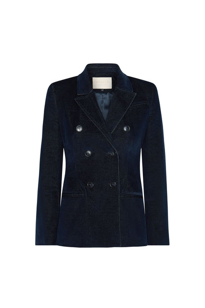 BLAZER KARWAR TERCIOPELO AZUL MARINO