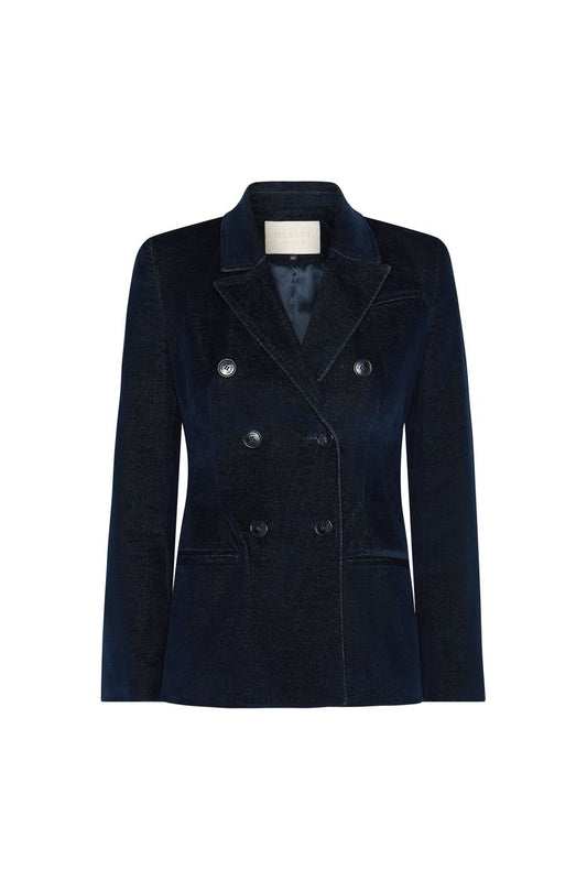 BLAZER KARWAR TERCIOPELO AZUL MARINO