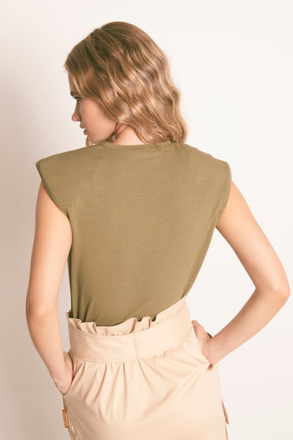 CAMISETA NUDO KHAKI