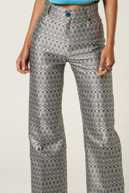 Pantalón Jacquard Verde