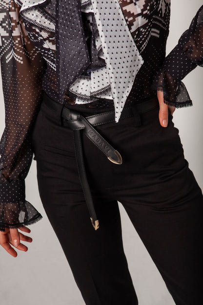 Pantalon Sarga Negro