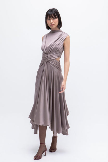 VESTIDO ELSA TAUPE