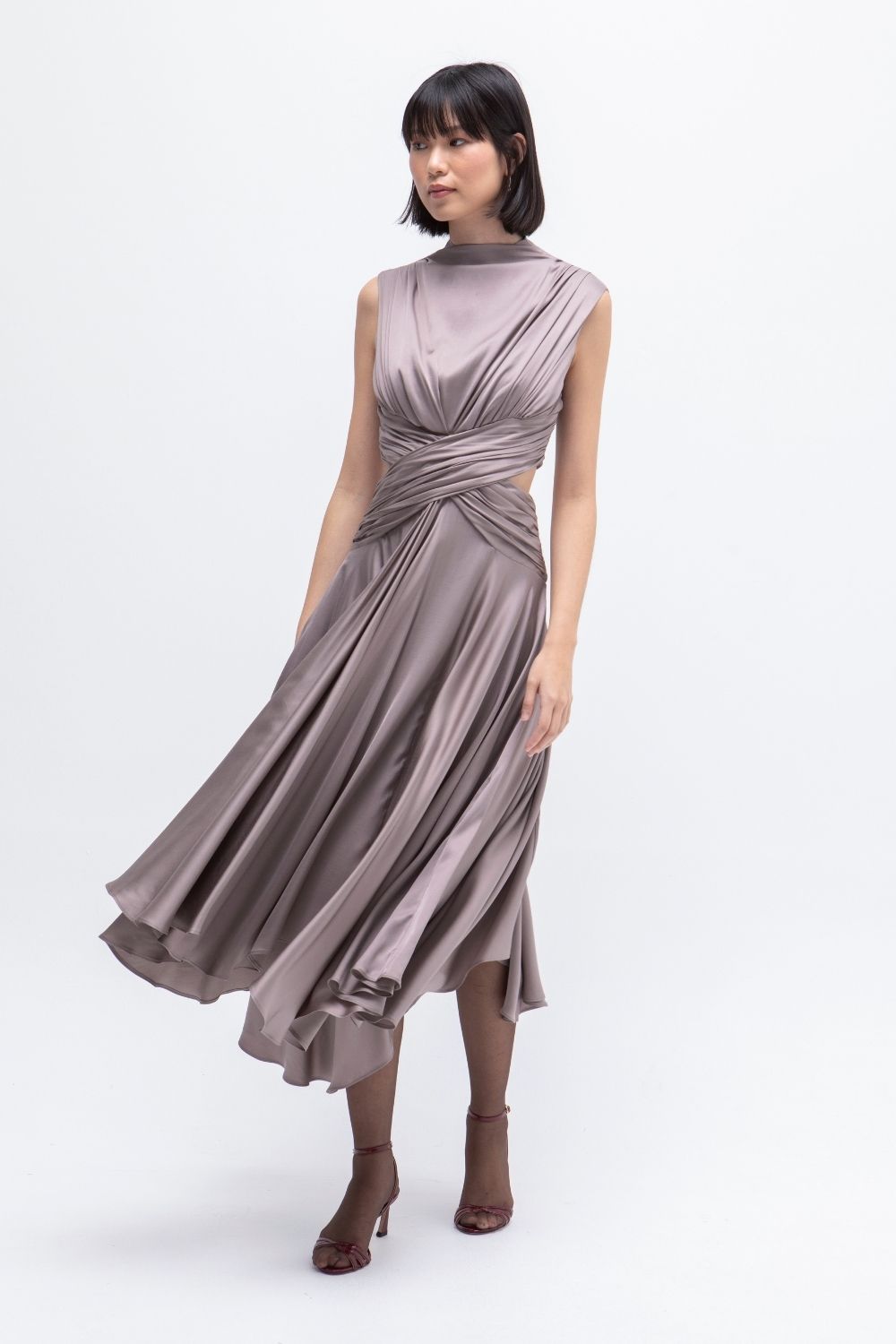 VESTIDO ELSA TAUPE