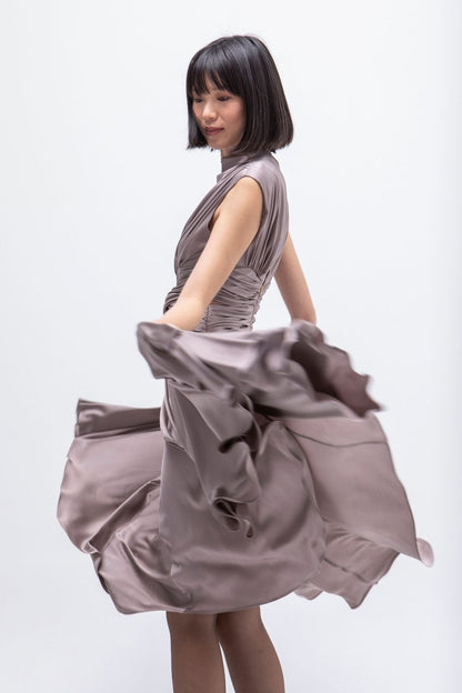 VESTIDO ELSA TAUPE