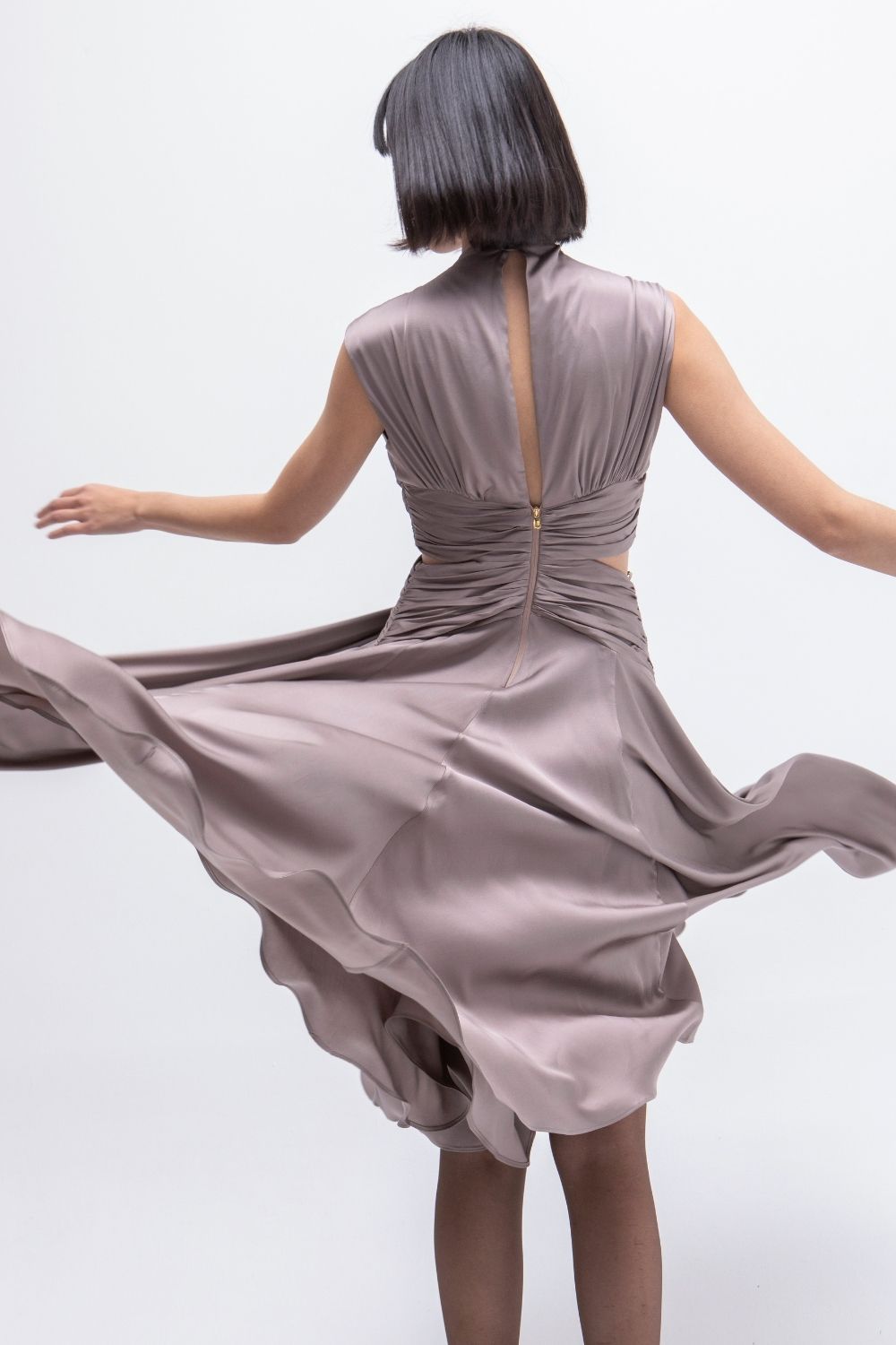 VESTIDO ELSA TAUPE