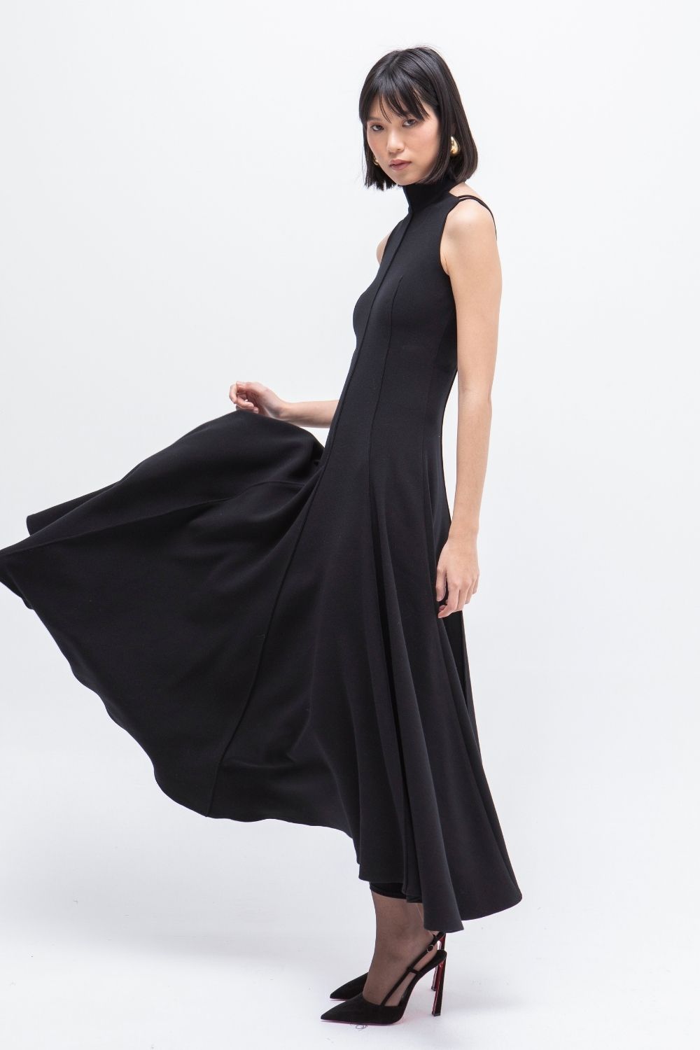 VESTIDO LARGO DELIRIO NEGRO