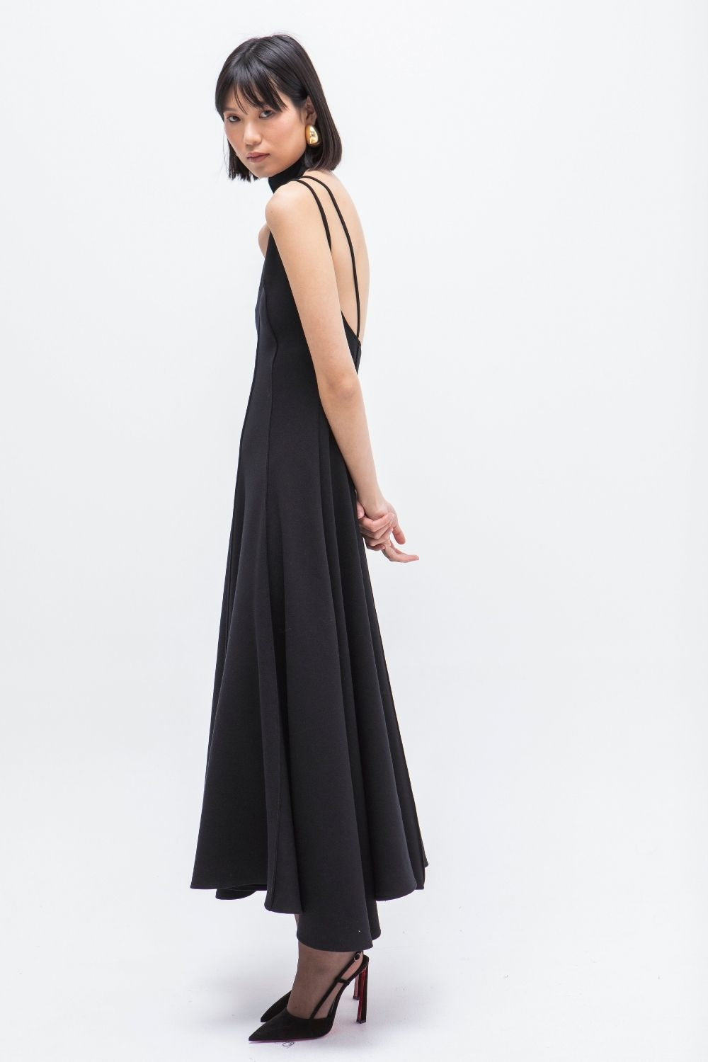 VESTIDO LARGO DELIRIO NEGRO
