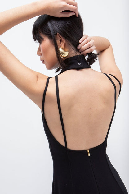 VESTIDO LARGO DELIRIO NEGRO