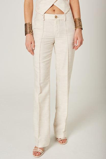 Pantalon Lino Beige