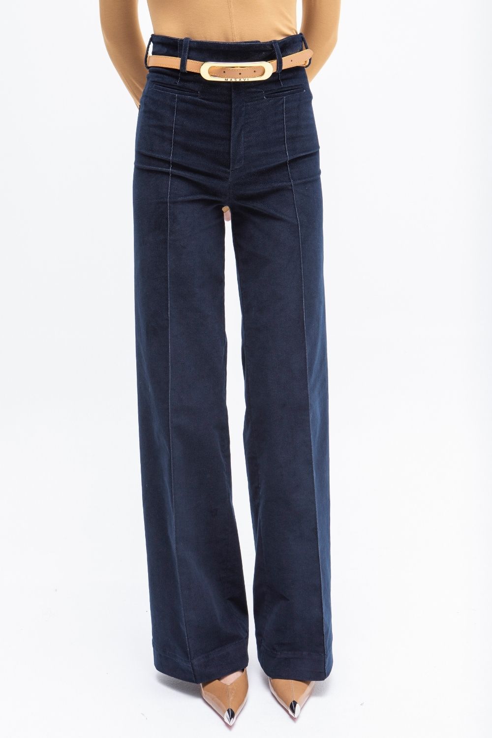 PANTALON KARWAR TERCIOPELO AZUL MARINO