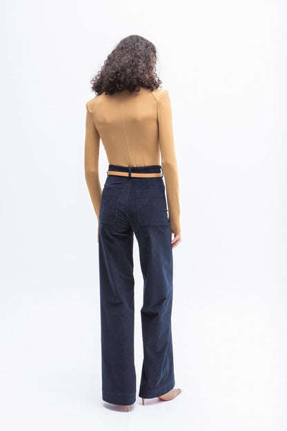 PANTALON KARWAR TERCIOPELO AZUL MARINO