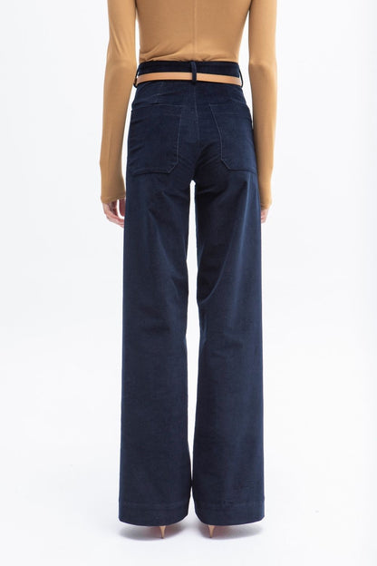 PANTALON KARWAR TERCIOPELO AZUL MARINO